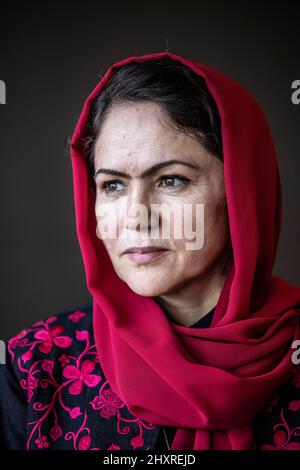 Fawzia Koofi, ex membro del Parlamento afghano, è la prima donna in assoluto a essere stata premiata quest’anno con il Premio Anna Politkovskaya Foto Stock