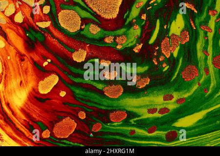 Illustrazione di un intenso mix di colori vivaci Foto Stock