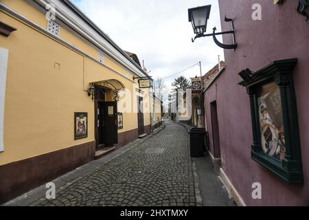 Szentendre: Via Dumtsa Jeno. Ungheria Foto Stock