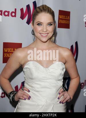 Ashley Benson ha partecipato al Glaad Media Awards 22nd al Westin Bonaventure Hotel in Downtown, Los Angeles, USA. Foto Stock