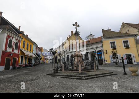 Szentendre: FO Ter (Piazza principale). Ungheria Foto Stock