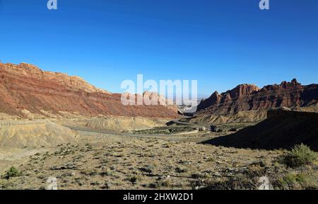 Panorama sul Wolf Canyon, Utah Foto Stock