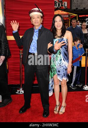 James Hong alla prima 'Kung fu Panda 2' tenuta al Teatro Cinese Grauman di Los Angeles. Foto Stock