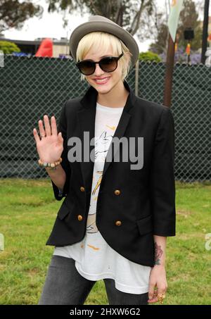 Ashlee Simpson arriva al 22nd Annual A Time for Heroes Celebrity Carnival al Wadsworth Theatre il 12 giugno 2011 a West Los Angeles, California. Foto Stock