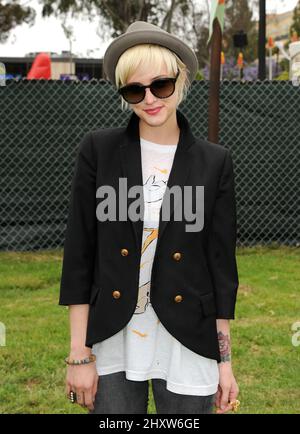 Ashlee Simpson arriva al 22nd Annual A Time for Heroes Celebrity Carnival al Wadsworth Theatre il 12 giugno 2011 a West Los Angeles, California. Foto Stock