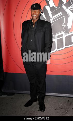 Javier Colon alla Voice finale After Party, tenutasi ad Avalon, a Hollywood. Foto Stock