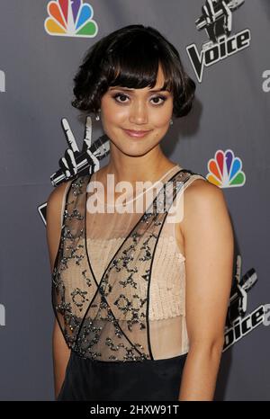 Dia Frampton alla Voice finale After Party, tenutasi ad Avalon, a Hollywood. Foto Stock