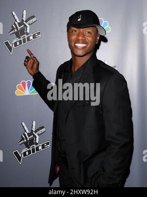 Javier Colon alla Voice finale After Party, tenutasi ad Avalon, a Hollywood. Foto Stock