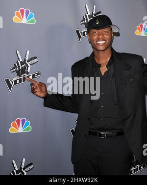 Javier Colon alla Voice finale After Party, tenutasi ad Avalon, a Hollywood. Foto Stock