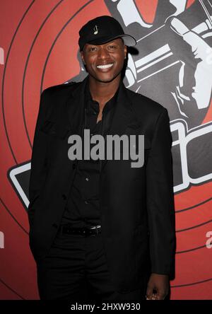 Javier Colon alla Voice finale After Party, tenutasi ad Avalon, a Hollywood. Foto Stock