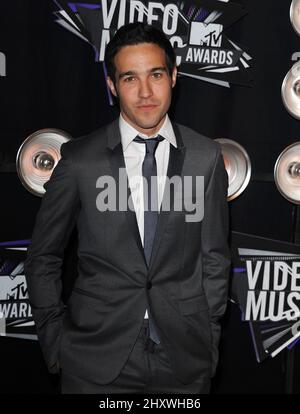 Pete Wentz arriva a 2011 MTV Video Music Awards presso il Nokia Theatre di Los Angeles Vivere il 28 agosto 2011 a Los Angeles, California. Foto Stock
