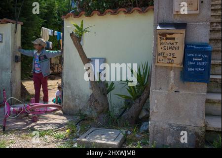 Bella Farnia, Sabaudia, Italia 10/05/2014: Comunità indiana del Sikh. ©Andrea Sabbadini Foto Stock