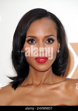 Kerry Washington partecipa al Primetime Emmy Awards 63rd che si tiene al Nokia Theatre L.A. a Los Angeles, California, USA. Foto Stock