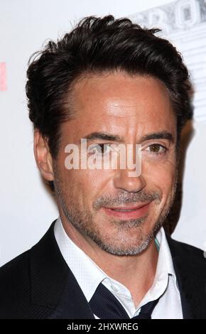 Robert Downey Jr. Durante l'American Cinematheque Award del 25th in onore di Robert Downey Jr. Tenuto al Beverly Hilton Hotel, California Foto Stock