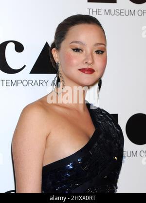 Devon Aoki durante il MOCA Gala 2011 "un Manifesto della vita degli artisti" tenuto presso la MOCA Grand Avenue, Los Angeles Foto Stock