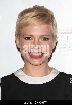 Michelle Williams durante l'evento Oscar Wilde Pre Academy Awards tenutosi presso il Bad Robot Studio di Santa Monica, California. Foto Stock