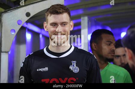 Città di Meppen, Germania. 14th Mar, 2022. Primo: 03/14/2022 Fuvuball, calcio 3rd Bundesliga, stagione 2021/2022, SV Meppen, SVM - MSV Duisburg Leo Weinkauf Credit: dpa/Alamy Live News Foto Stock