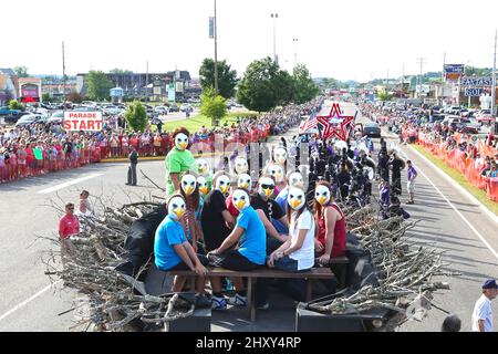 11 maggio 2012 Pigeon Forge, Tn. Dolly Parton Dolly Parton's Homecoming Parade attraverso la strada panoramica Foto Stock