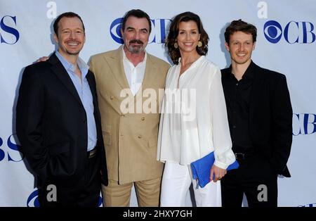 Donnie Wahlberg, Tom Selleck, Bridget Moynahan e Will Estes parteciperanno allo "Blue Blood" Screening tenuto al Leonard Goldenson Theatre di Los Angeles, USA. Foto Stock