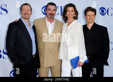 Donnie Wahlberg, Tom Selleck, Bridget Moynahan e Will Estes parteciperanno allo "Blue Blood" Screening tenuto al Leonard Goldenson Theatre di Los Angeles, USA. Foto Stock