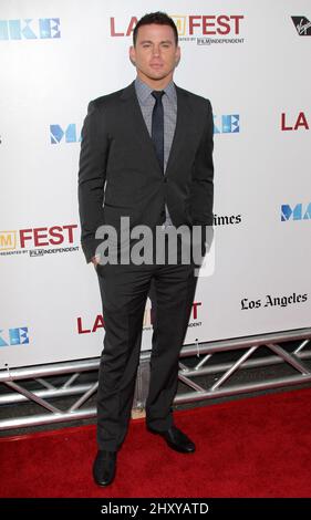 Channing Tatum durante il 'Magic Mike World Premiere' tenuto al Regal Cinemas di Los Angeles, California Foto Stock