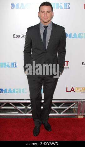 Channing Tatum durante il 'Magic Mike World Premiere' tenuto al Regal Cinemas di Los Angeles, California Foto Stock