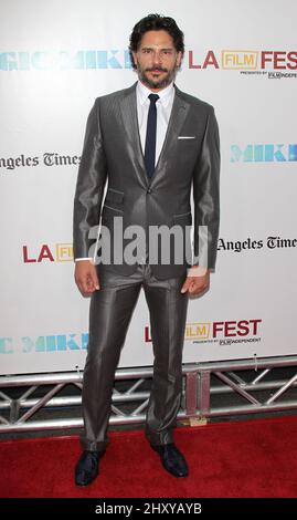 Joe Manganiello durante il 'Magic Mike World Premiere' tenuto al Regal Cinemas di Los Angeles, California Foto Stock