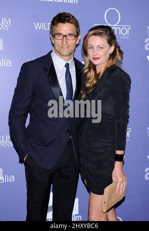 Jonathan Lapaglia e Ursula Brooks partecipano agli Australiani in Film Awards & Benefit Dinner 2012 che si tengono all'InterContinental Hotel di Century City in California, USA. Foto Stock