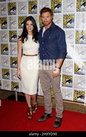 Ashley Greene e Kellan Lutz al 2012 Comic con - The Twilight Saga: Breaking Dawn - parte 2 tenuto al Bayfront Hilton di San Diego, California Foto Stock