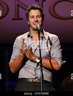 Luke Bryan partecipa all'annuale Amercian Country Music Honors 6th tenuto al Ryman Auditorium di Nashville, Tennessee. Foto Stock