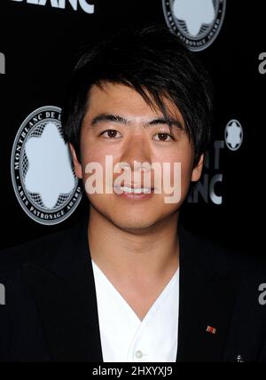 Lang Lang partecipa ai premi annuali Montblanc de la Culture Arts Patronage 21st, tenutisi a Chateau Marmont, California. Foto Stock