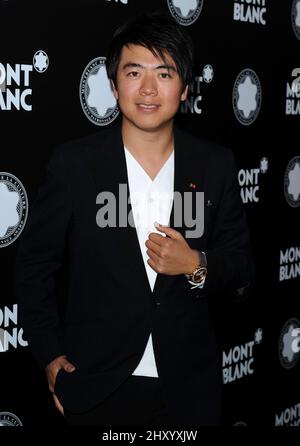 Lang Lang partecipa ai premi annuali Montblanc de la Culture Arts Patronage 21st, tenutisi a Chateau Marmont, California. Foto Stock