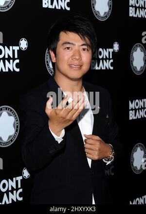 Lang Lang partecipa ai premi annuali Montblanc de la Culture Arts Patronage 21st, tenutisi a Chateau Marmont, California. Foto Stock