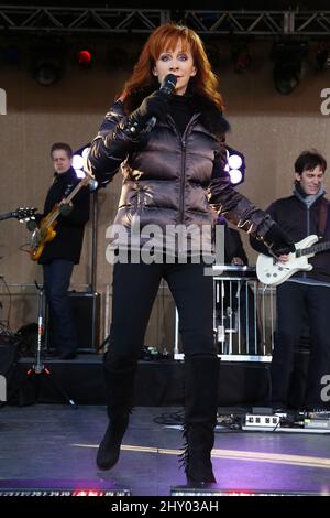Reba McEntyre ha suonato sulla "Good Morning America" di ABC, da Nashville, Tennessee. Foto Stock