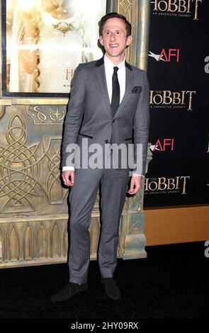 Adam Brown partecipa alla prima "The Hobbit: An Unexpected Journey" tenutasi al Teatro Ziegfeld di New York, USA. Foto Stock