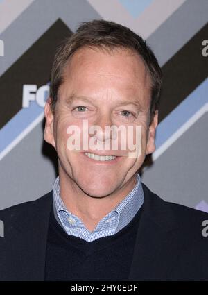 Kiefer Sutherland partecipa al Fox Winter TCA All-Star party a Pasadena, California. Foto Stock