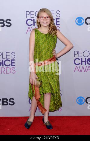 Bebe Wood arriva ai 2013 People's Choice Awards che si tengono al Nokia Theatre di Los Angeles, California Foto Stock