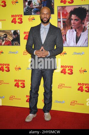 Common partecipa alla prima 'Movie 43' che si tiene al Grauman's Chinese Theatre di Los Angeles. Foto Stock