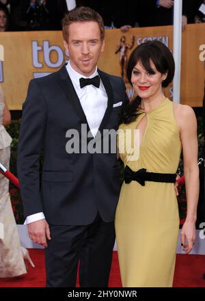 Damian Lewis & Helen McCrory ha partecipato ai premi 19th Annual Screen Actors Guild (SAG) al Shrine Exposition Center di Los Angeles il 27 gennaio 2013. Foto Stock