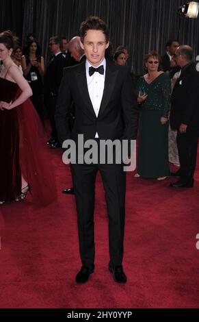Eddie Redmayne partecipa ai 85th Annual Academy Awards che si tengono al Dolby Theatre di Hollywood, CA. Foto Stock
