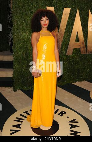 Solange Knowles partecipa al Vanity Fair Oscar Party a Los Angeles, California. Foto Stock