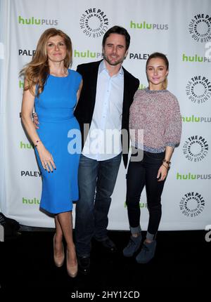 Connie Britton, Charles Esten e Hayden Panettiere partecipano ad una proiezione di 'Nashville' presentata dal Paley Center for Media's PaleyFest 2013 tenuto al Saban Theater di Los Angeles, USA. Foto Stock