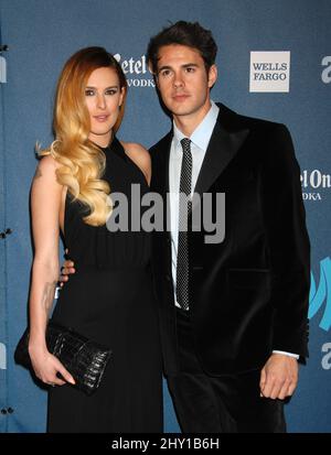 Rumer Willis e Jayson Blair arrivano i 24th premi annuali dei media GLAAD che si tengono al JW Marriott Los Angeles a Los Angeles LIVE. Foto Stock