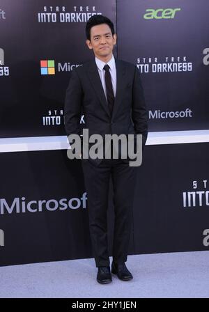 John Cho partecipa alla prima di 'Star Trek: Into Darkness' a Los Angeles. Foto Stock