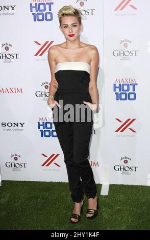 Miley Cyrus partecipa alla festa Maxim Hot 100 a Los Angeles, California. Foto Stock