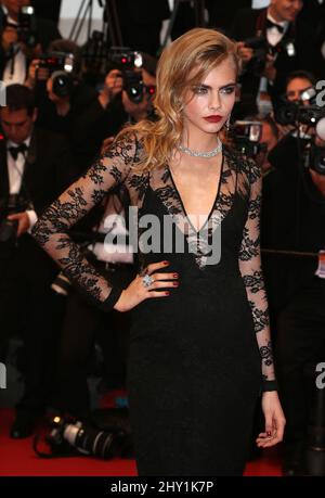 Cara Delevingne durante la prima per il Grande Gatsby durante il Festival De Cannes 66th, Palais De Festival, Cannes. Foto Stock