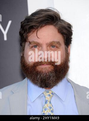 Zach Galifianakis partecipa alla prima 'The Hangover Part 3' al Village Theatre di Los Angeles, USA. Foto Stock