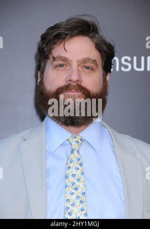 Zach Galifianakis partecipa alla prima 'The Hangover Part 3' al Village Theatre di Los Angeles, USA. Foto Stock