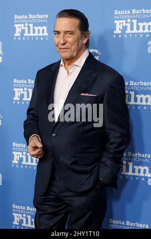 Ciarán Hinds (per film, 'Belfast') vincitore del premio Virtuosos al Festival Internazionale del Cinema di Santa Barbara 37th, l'Arlington Theatre Foto Stock