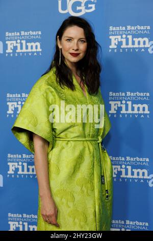 Caitriona Balfe (per film, 'Belfast') vincitore del Virtuosos Award al Festival Internazionale del Cinema di Santa Barbara 37th presso l'Arlington Theatre Foto Stock